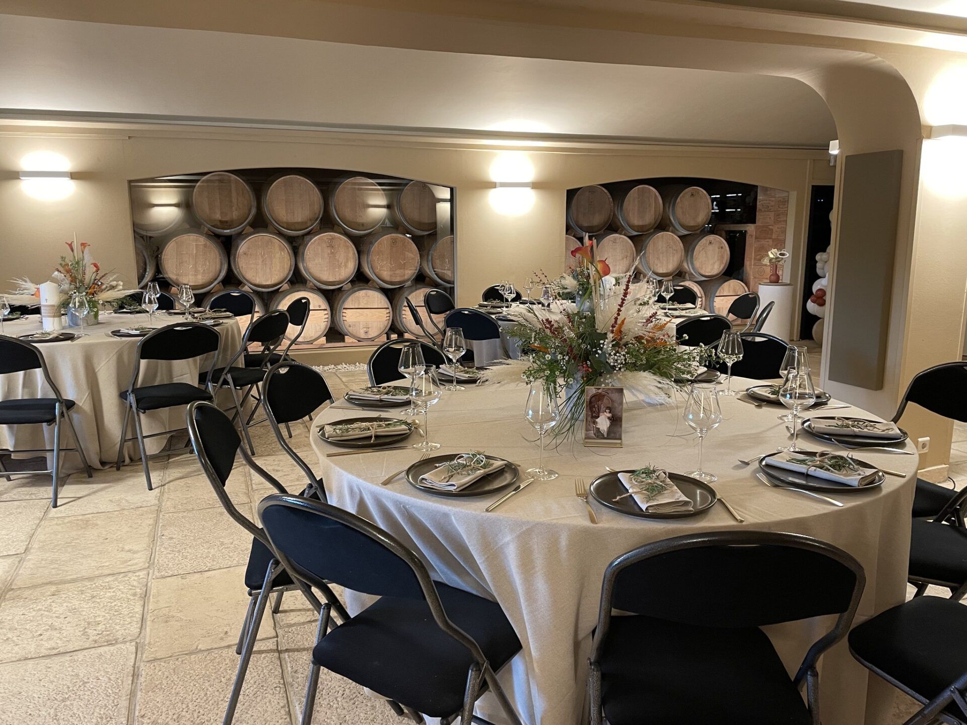 Le chai des vins BRUNIN-GUILLIER.